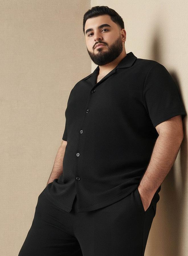 Maxim Men Regular Fit Collared Short Sleeve Shirt - Image 1